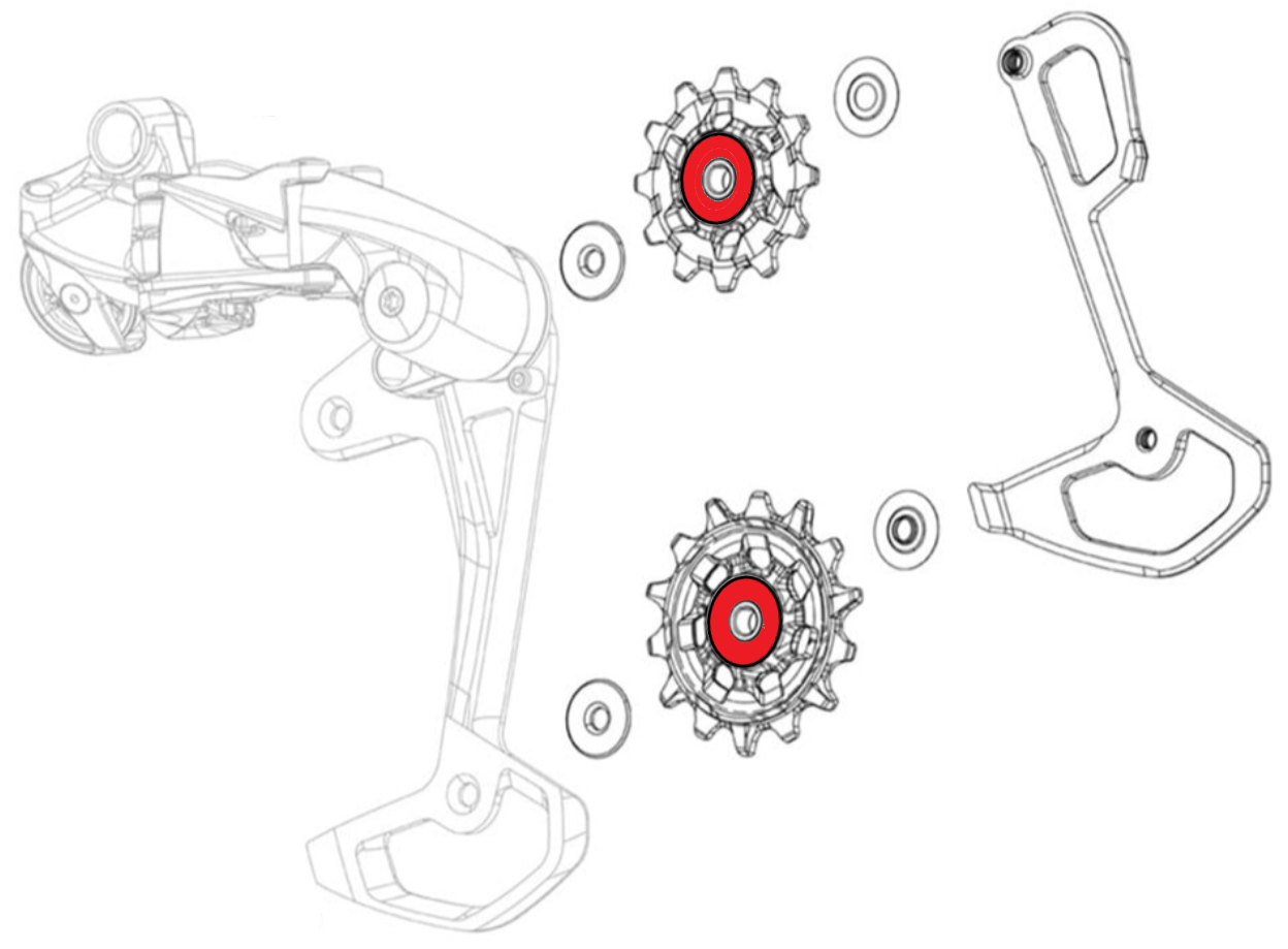 Sram Derailleur Pulley Bearings